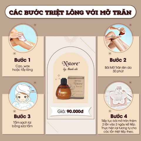 Mỡ Trăn Nguyên Chất N'Store 75gr - Sản phẩm triệt lông an toàn, mờ rạn da, và dịu vết bỏng - Chăm sóc da tự nhiên tại nhà.