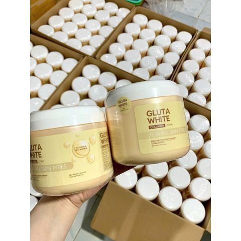 Kem Ủ Trắng Da Toàn Thân Gluta White Thái Lan 600gr - Dưỡng Trắng Da Mịn và Căng Bóng, Hỗ Trợ Ngăn Ngừa Lão Hóa