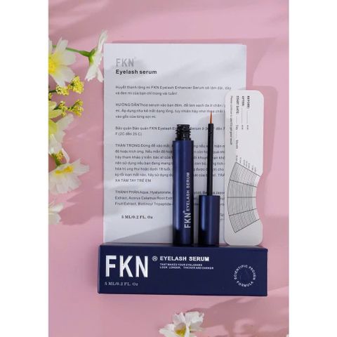 Serum Dưỡng Mi FKN Chính Hãng Ban Ngày Màu Trắng - Kích Mọc Dài và Ngăn Gãy Rụng Mi 5ml
