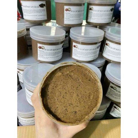Tẩy Tế Bào Chết Cà Phê Sữa Dừa - Dưỡng Ẩm, Trắng Da và Mờ Thâm - Sản Phẩm Thiên Nhiên Chăm Sóc Da Toàn Thân