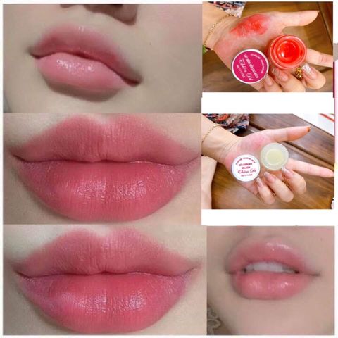 Combo Dưỡng Môi Thiên Di - Tinh Chất Cấy Màu Hồng Tự Nhiên, Tẩy Thâm, Chống Khô, Collagen Tăng Cường Độ Ẩm