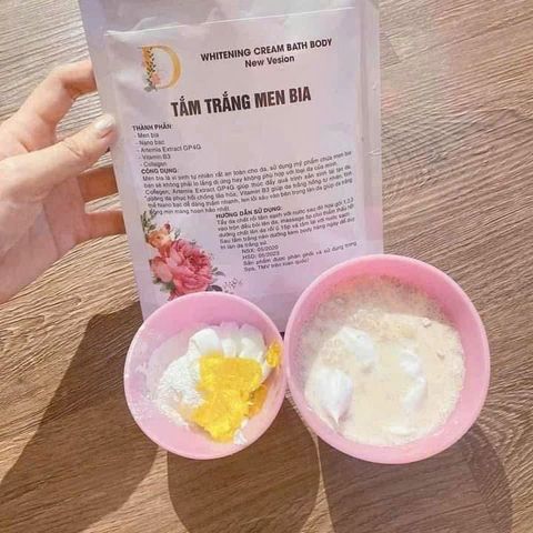 Tắm Trắng Body Men Bia Collagen - Dưỡng Da Trắng Sáng Nâng 2-4 Tone, Tẩy Tế Bào Chết Chống Lão Hóa 150g
