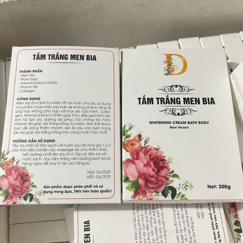 Tắm Trắng Body Men Bia Collagen - Dưỡng Da Trắng Sáng Nâng 2-4 Tone, Tẩy Tế Bào Chết Chống Lão Hóa 150g