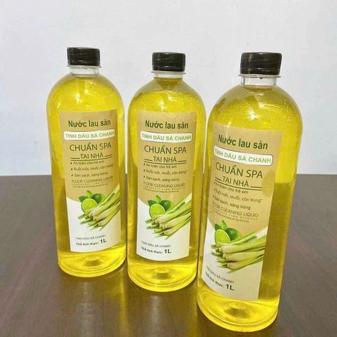 Nước Lau Sàn Tinh Dầu Chanh Sả 1 Lít - Khử Mùi, Đuổi Côn Trùng, Tạo Không Gian Trong Lành cho Nhà Bạn