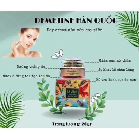 Kem Demejine Hàn Quốc - Chống lão hóa, làm sáng da, giảm nếp nhăn và thâm nám, sản phẩm chăm sóc da mặt chính hãng