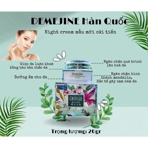 Kem Demejine Hàn Quốc - Chống lão hóa, làm sáng da, giảm nếp nhăn và thâm nám, sản phẩm chăm sóc da mặt chính hãng