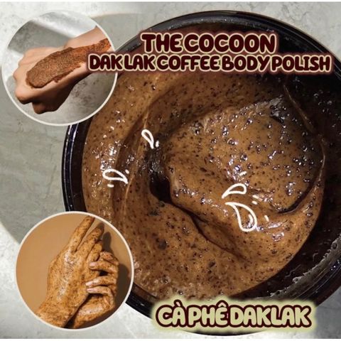 Tẩy Da Chết Toàn Thân Cà Phê Đắk Lắk CooCoon - Sản Phẩm 100% Thiên Nhiên Giúp Da Mịn Màng và Rạng Rỡ 200g
