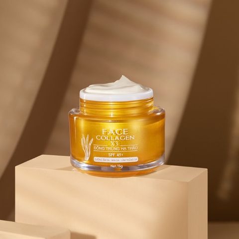 Combo 2 Kem Face Collagen X3 Chính Hãng - Dưỡng Trắng Da, Mờ Thâm Nám, Chống Nắng SPF 45 từ Mỹ Phẩm Đông Anh