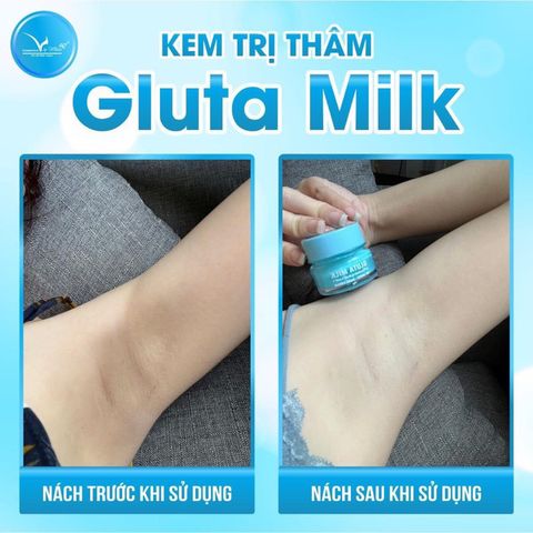 Combo 10 Kem Hết Hôi Nách Gluta Milk - Dưỡng Trắng, Khử Thâm, Chống Mùi Hiệu Quả Cho Vùng Nách, Mông, Bẹn, An Toàn Cho Da