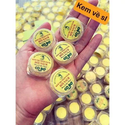 Combo 5 Hộp Kem Khử Thâm Nách Cô Bơ 8gr - Đánh Bay Hôi Nách, Làm Trắng An Toàn, Thơm Mùi Sâm, An Toàn Cho Mẹ Bầu