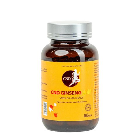 Viên Nhân Sâm CND GINSENG Gold - Thực Phẩm Bảo Vệ Sức Khỏe Hỗ Trợ Năng Lượng & Giấc Ngủ - 60 Viên Canada