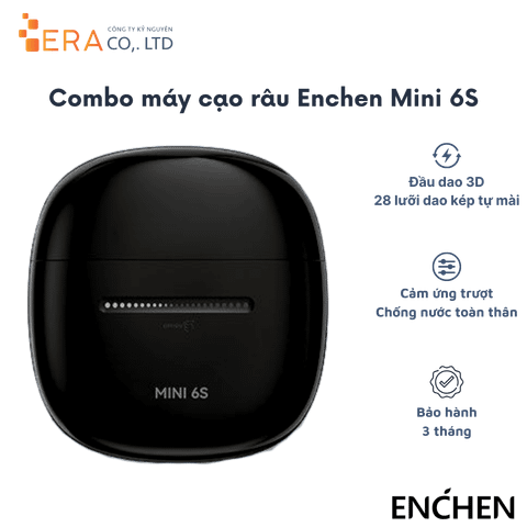 Máy Cạo Râu Enchen Mini 6S - Thiết Kế Nhỏ Gọn, Hiệu Quả và Tiện Lợi cho Chăm Sóc Cá Nhân Hàng Ngày