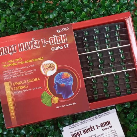 Viên uống Hoạt Huyết T-Đình 60 viên - Tăng cường tuần hoàn não, cải thiện trí nhớ, giảm đau đầu và hoa mắt cho người lớn tuổi