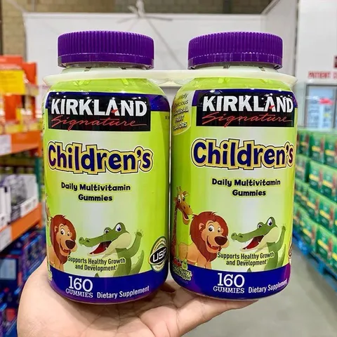[Date 2026] Kẹo dẻo bổ sung vitamin tổng hợp cho bé Kirkland Children's Multivitamin 160 viên - Shop Song Vy