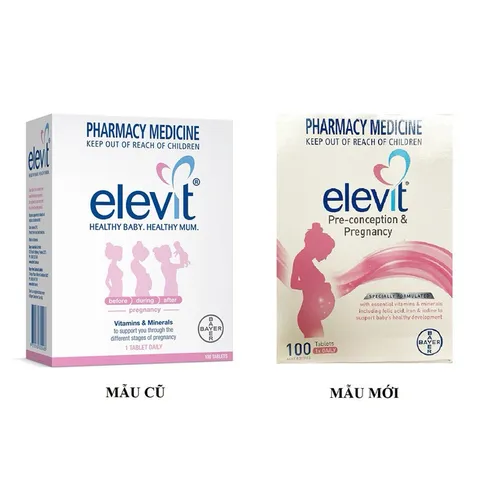  Vitamin Bầu Úc Tổng Hợp ELEVIT 100 Viên - Vitamin & Thực phẩm bổ sung cho mẹ