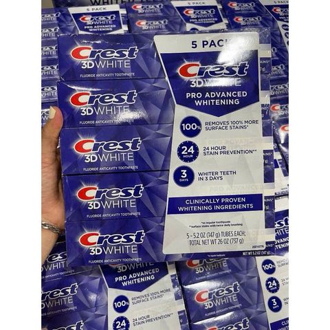 Kem đánh răng trắng sáng Crest 3D White Arctic Fresh 147g 4in1