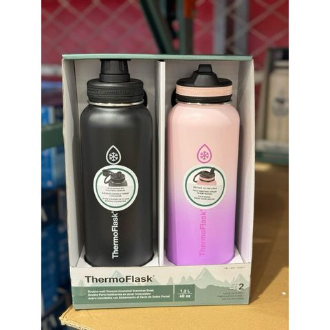Bình giữ nhiệt Thermoflask Thép Không Gỉ 40oz - Thiết Kế Chắc Chắn, Giữ Nhiệt Lạnh 24h, Nóng 12h - Phù Hợp Cho Cafe và Nước Đá