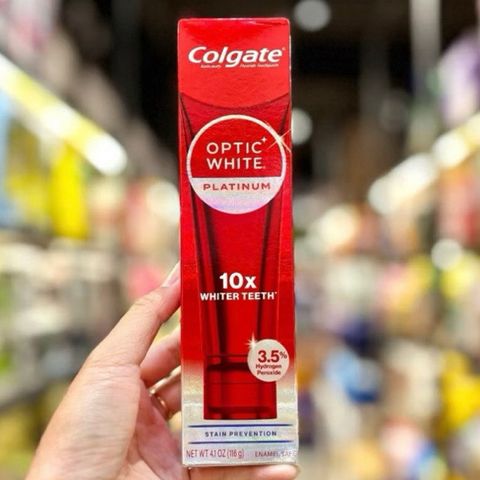 [Date 2026]Kem đánh răng Colgate Optic White Platinum High Impact White 116g