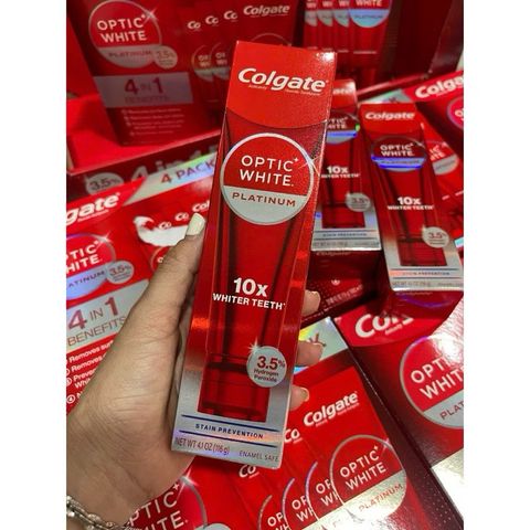 [Date 2026]Kem đánh răng Colgate Optic White Platinum High Impact White 116g