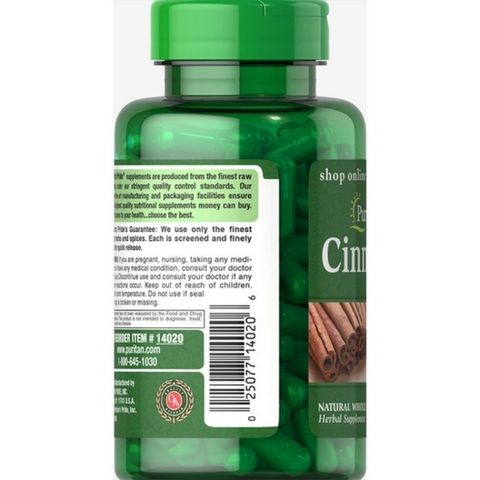 [Date 2026]Viên giảm lượng đường trong máu Cinnamon của Puritan's pride - Shop Song Vy