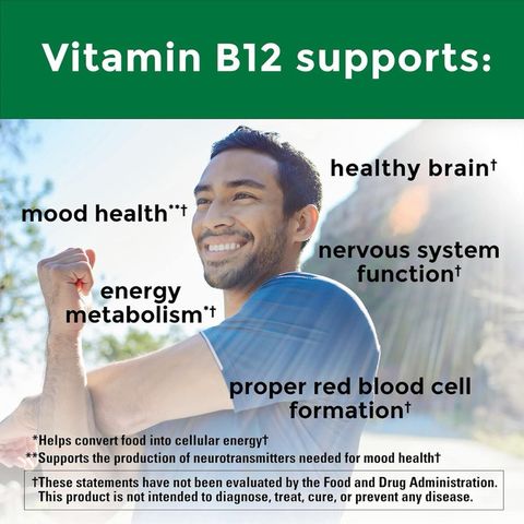 Viên Bổ Sung Vitamin B12 Nature Made 1000mcg - 160viên( Hàng nội địa Mỹ )