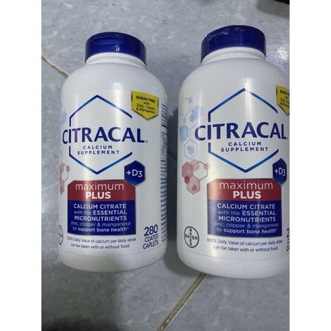 [Date 2027] Viên uống bổ sung canxi citrate CITRACAL Maximum Calcium Citrate