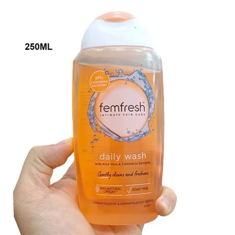 Dung dịch vệ sinh Femfresh 250ml - Hàng Úc, Khử mùi tự nhiên, Chăm sóc vùng kín hàng ngày, An toàn cho mọi loại da