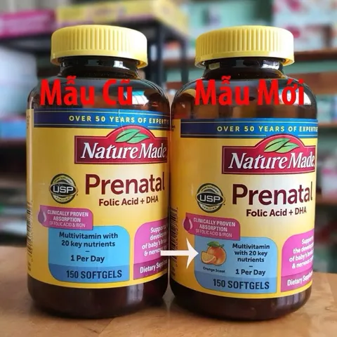 [Date 2026] Vitamin tổng hợp Bầu Mỹ, Bổ Não & Mắt Thai Nhi, 150 Viên.