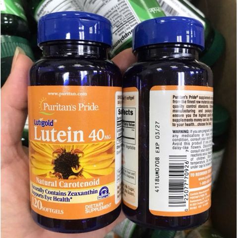 [Date 2027] Viên uống bổ mắt, tăng cường thị lực puritan's pride lutigold lutein