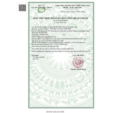 Viên Uống Puritan's Pride Calcium Magnesium+ Vitamin  Hỗ Trợ Chắc Khỏe Xương Khớp