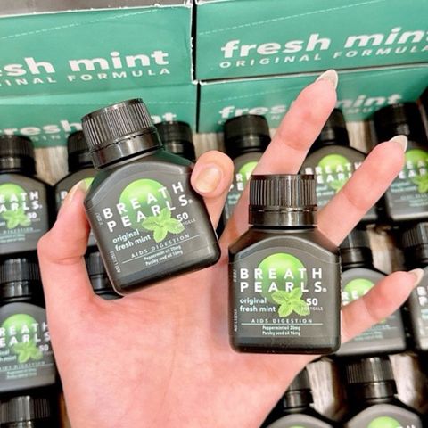 [Date 2027] Viên kẹo ngậm thơm miệng Breath pearls 50 viên_Úc_Shop Songvy