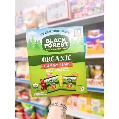 [Date 2025] Combo lẻ gói kẹo dẻo hữu cơ hình gấu black forest