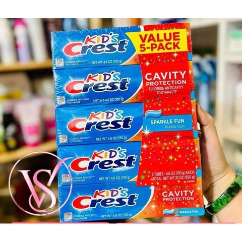 [Date 2027]Kem đánh răng trẻ em Crest kids 130g