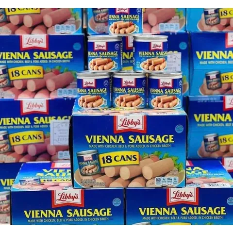 [ Date 2027] XÚC XÍCH MỸ LINNYS VIENNA SAUSAGE_Combo 3 hộp