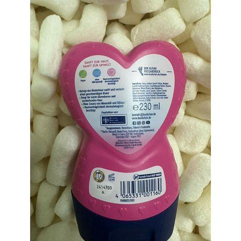 [ Date 2027 ]Gội, xả Bubchen trái tim 230ml -Công chúa Rosalea (Đức) cho bé từ 1 tuổi