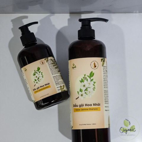 Dầu Gội Thảo Dược Hoa Nhài Lam Mộc - Giảm Gãy Rụng, Tóc Suôn Mượt Tự Nhiên, Không Silicone, Không Paraben, Duy Trì Độ Khỏe Cho Tóc