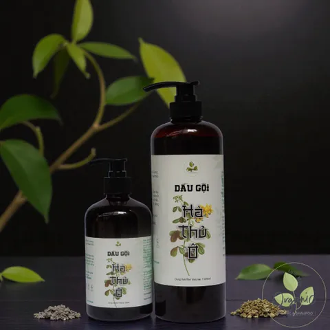 Dầu Gội Thảo Dược Hà Thủ Ô Lam Mộc | Organic Shampoo Không Silicone & Paraben, Kích Thích Mọc Tóc, Giảm Rụng & Dưỡng Mượt Tóc