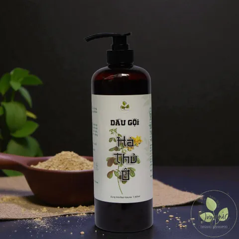 Dầu Gội Thảo Dược Hà Thủ Ô Lam Mộc | Organic Shampoo Không Silicone & Paraben, Kích Thích Mọc Tóc, Giảm Rụng & Dưỡng Mượt Tóc