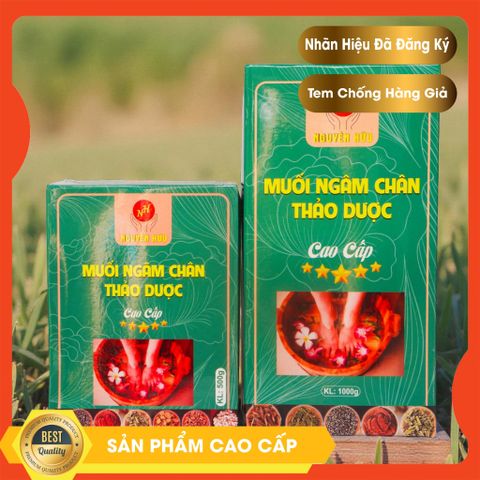 Muối Ngâm Chân Thảo Dược Cao Cấp - Giảm Đau, Thư Giãn, Detox Tự Nhiên Cho Chân Khỏe Mạnh, 500g