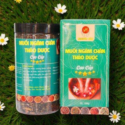 Muối Ngâm Chân Thảo Dược Cao Cấp - Giảm Đau, Thư Giãn, Detox Tự Nhiên Cho Chân Khỏe Mạnh, 500g
