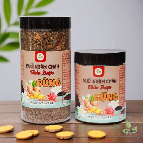 Muối Ngâm Chân Thảo Dược Gừng Lam Mộc - Thải Độc, Thư Giãn, Giảm Đau Nhức Xương Khớp Từ Thiên Nhiên, Hỗ Trợ Sức Khỏe Da