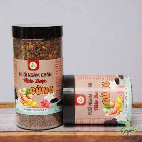 Muối Ngâm Chân Thảo Dược Gừng Lam Mộc - Thải Độc, Thư Giãn, Giảm Đau Nhức Xương Khớp Từ Thiên Nhiên, Hỗ Trợ Sức Khỏe Da