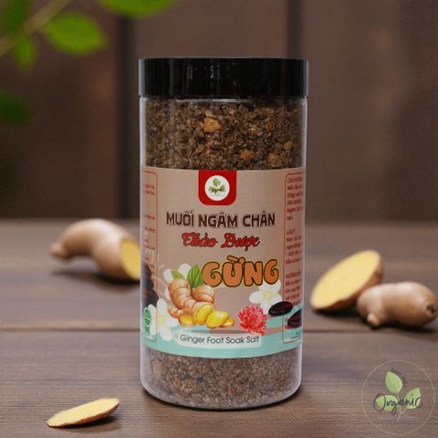Muối Ngâm Chân Thảo Dược Gừng Lam Mộc - Thải Độc, Thư Giãn, Giảm Đau Nhức Xương Khớp Từ Thiên Nhiên, Hỗ Trợ Sức Khỏe Da