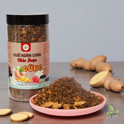 Muối Ngâm Chân Thảo Dược Gừng Lam Mộc - Thải Độc, Thư Giãn, Giảm Đau Nhức Xương Khớp Từ Thiên Nhiên, Hỗ Trợ Sức Khỏe Da