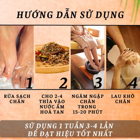 Muối Ngâm Chân Thảo Dược Gừng Lam Mộc - Thải Độc, Thư Giãn, Giảm Đau Nhức Xương Khớp Từ Thiên Nhiên, Hỗ Trợ Sức Khỏe Da