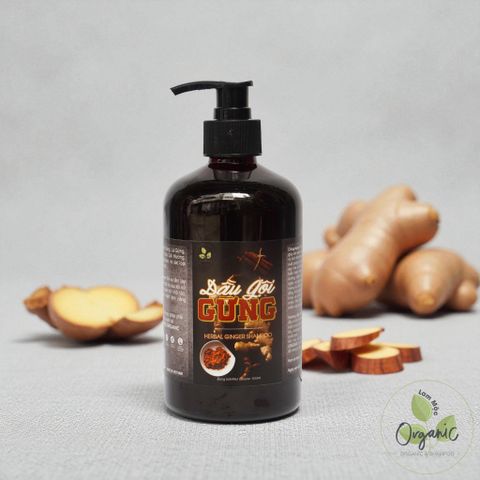 Dầu Gội Gừng Lam Mộc - Giảm Rụng Tóc, Kích Thích Mọc Tóc Từ Thảo Dược Thiên Nhiên, Không Silicone & Paraben, Dành Cho Nam Nữ