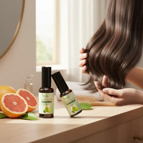 Xịt Dưỡng Kích Mọc Tóc 50ml - Tinh Dầu Vỏ Bưởi Giảm Rụng Tóc, Kích Thích Mọc Tóc Tự Nhiên, An Toàn Cho Da Đầu Nhạy Cảm