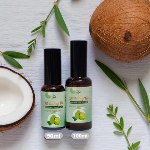 Xịt Dưỡng Kích Mọc Tóc 50ml - Tinh Dầu Vỏ Bưởi Giảm Rụng Tóc, Kích Thích Mọc Tóc Tự Nhiên, An Toàn Cho Da Đầu Nhạy Cảm