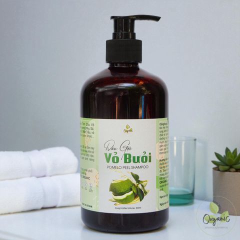 Dầu Gội Thảo Dược Vỏ Bưởi Lam Mộc Organic - Giảm Rụng Tóc, Kích Thích Mọc Tóc Tự Nhiên, Không Silicone & Paraben, An Toàn Cho Nam Nữ