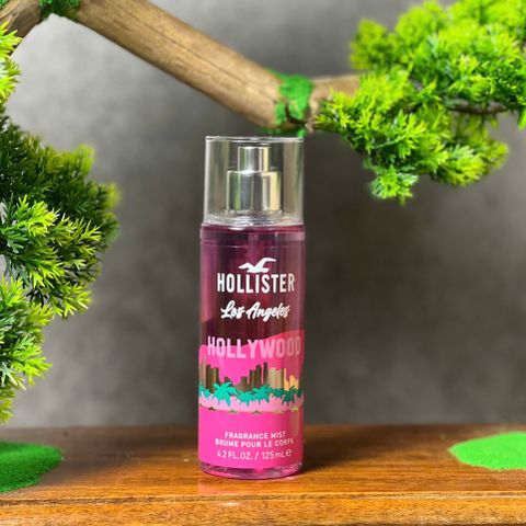 Xịt thơm toàn thân Hollister 125ml - Hương trái cây ngọt ngào từ Santa Monica, Malibu, San Francisco, Los Angeles và Palm Springs dành cho nữ